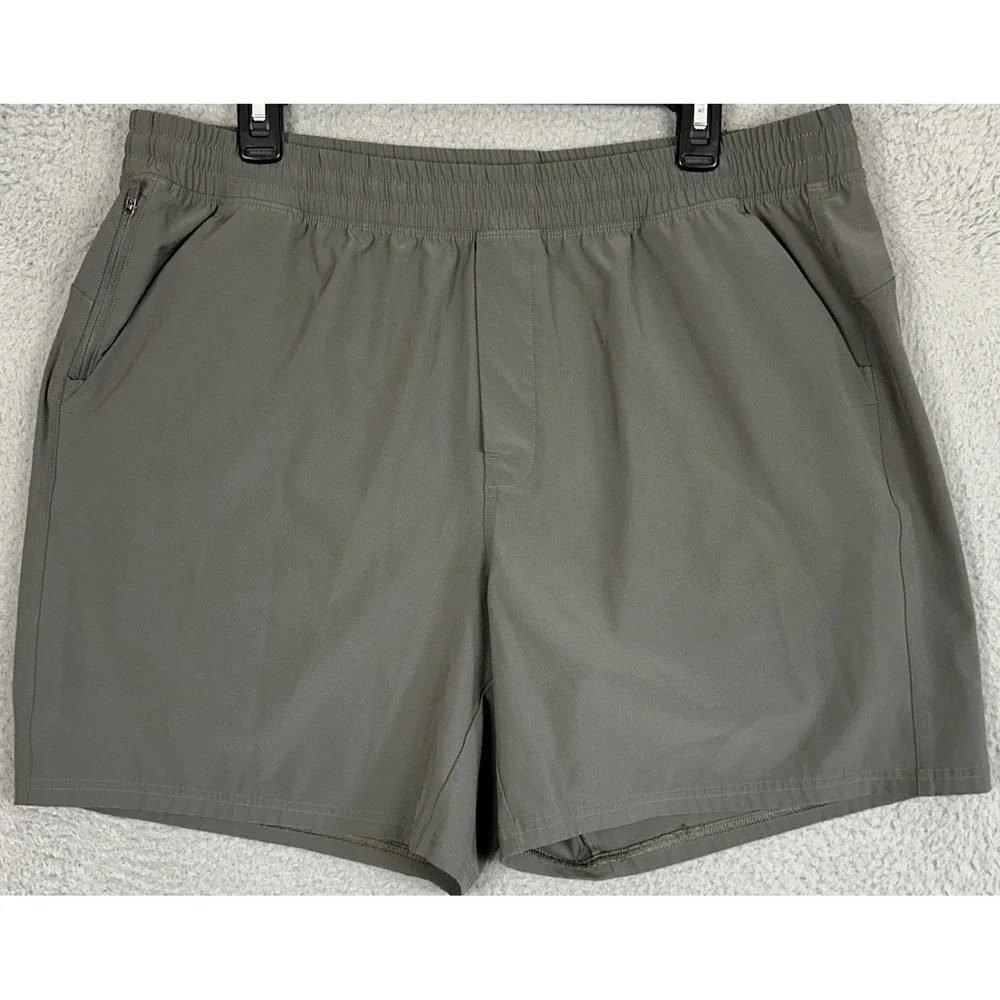 VRST Shorts Mens XL Charcoal Grey Athletic Training Workout Gym Stretch Waist
